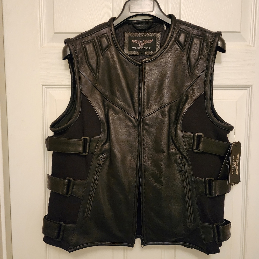 Wilsons Leather Black Vest